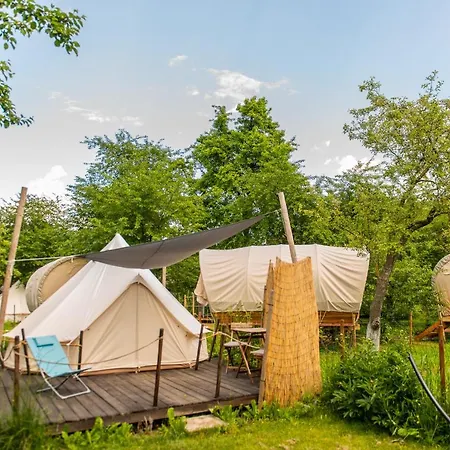 Luxury tent Dragonfly Gardens Urban Glamping Brasov